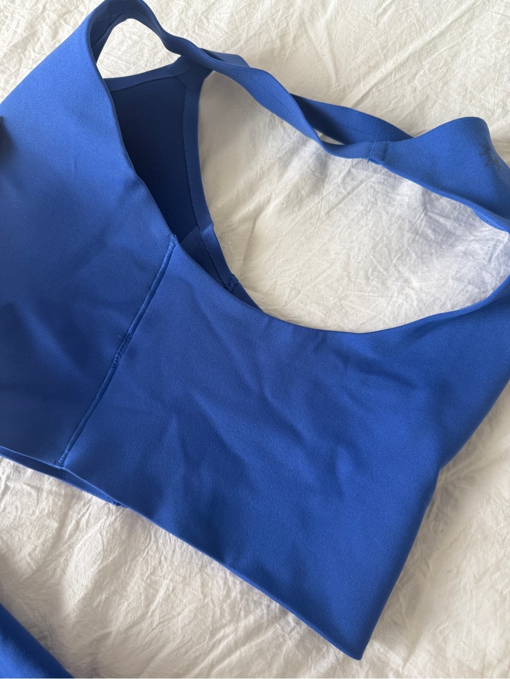 AERIE OFFLINE Matching Set Flirty Short Skirt Bra Tank Set Royal Blue Active M/L - Picture 4 of 6